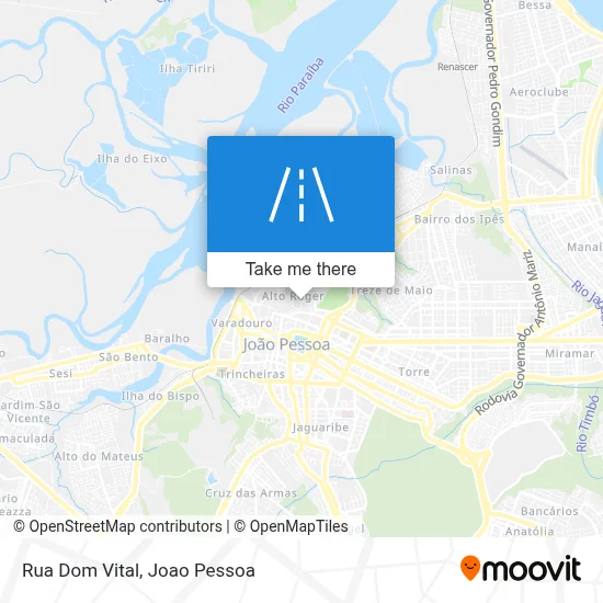 Rua Dom Vital map