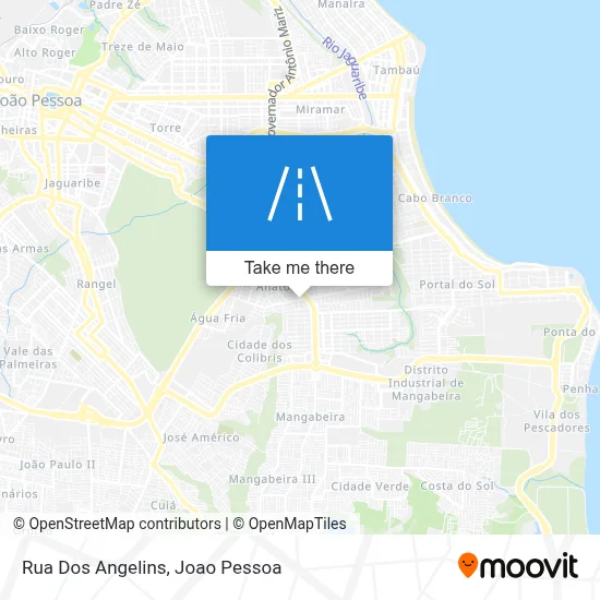 Rua Dos Angelins map