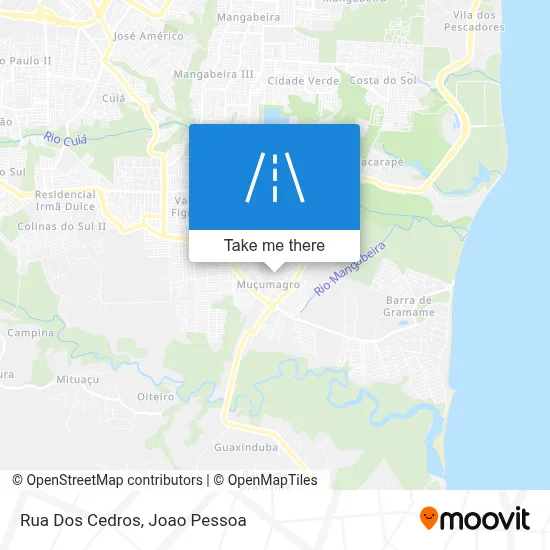 Rua Dos Cedros map