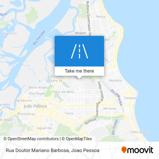 Rua Doutor Mariano Barbosa map