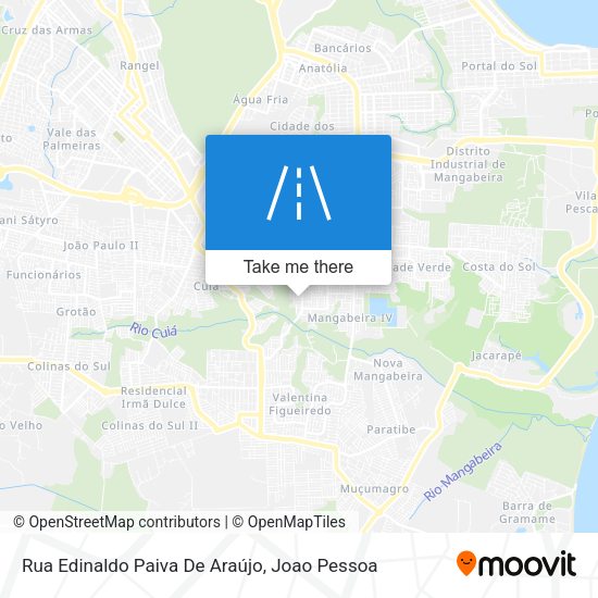 Rua Edinaldo Paiva De Araújo map
