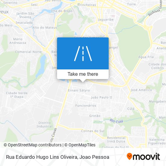 Rua Eduardo Hugo Lins Oliveira map