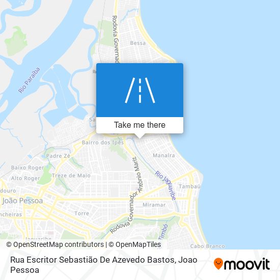 Mapa Rua Escritor Sebastião De Azevedo Bastos