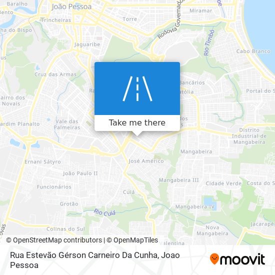 Mapa Rua Estevão Gérson Carneiro Da Cunha