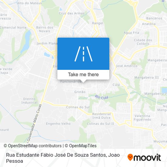 Rua Estudante Fábio José De Souza Santos map