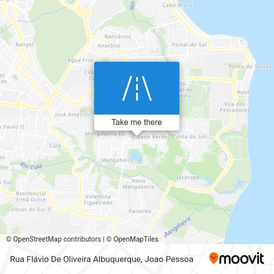 Rua Flávio De Oliveira Albuquerque map
