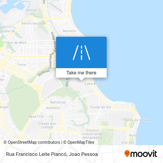 Rua Francisco Leite Piancó map