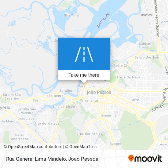 Mapa Rua General Lima Mindelo