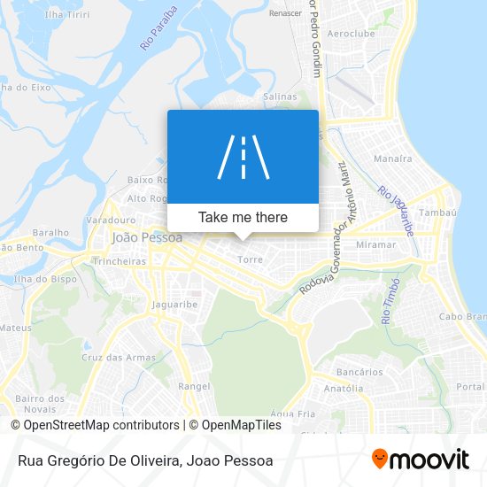 Rua Gregório De Oliveira map