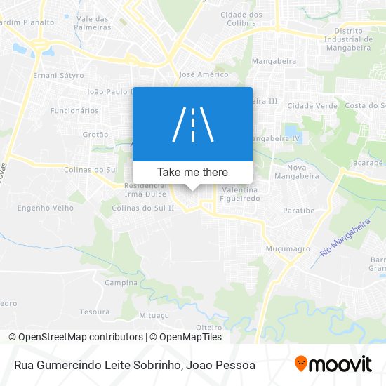 Rua Gumercindo Leite Sobrinho map