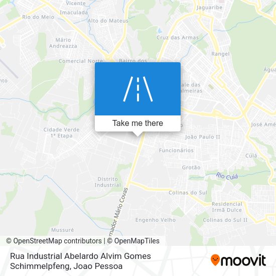 Rua Industrial Abelardo Alvim Gomes Schimmelpfeng map