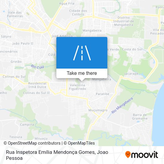 Rua Inspetora Emília Mendonça Gomes map