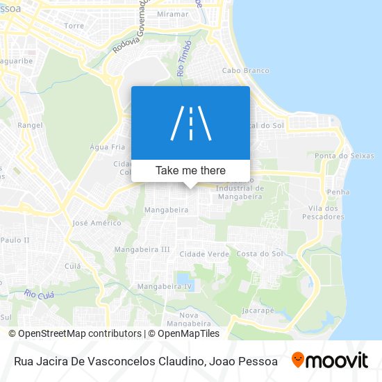 Mapa Rua Jacira De Vasconcelos Claudino