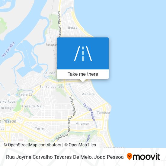 Rua Jayme Carvalho Tavares De Melo map