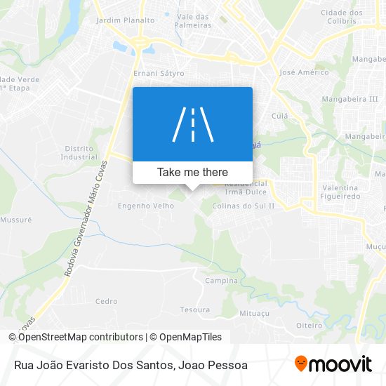 Mapa Rua João Evaristo Dos Santos