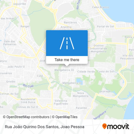Rua João Quirino Dos Santos map