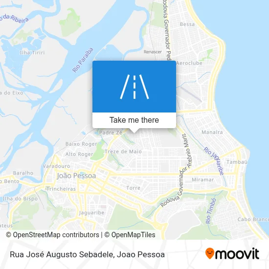 Rua José Augusto Sebadele map