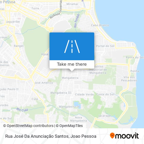 Mapa Rua José Da Anunciação Santos