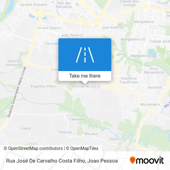 Rua José De Carvalho Costa Filho map