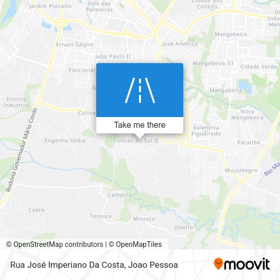 Rua José Imperiano Da Costa map