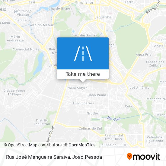 Mapa Rua José Mangueira Saraiva