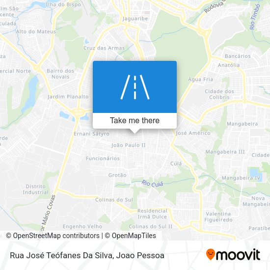 Rua José Teófanes Da Silva map