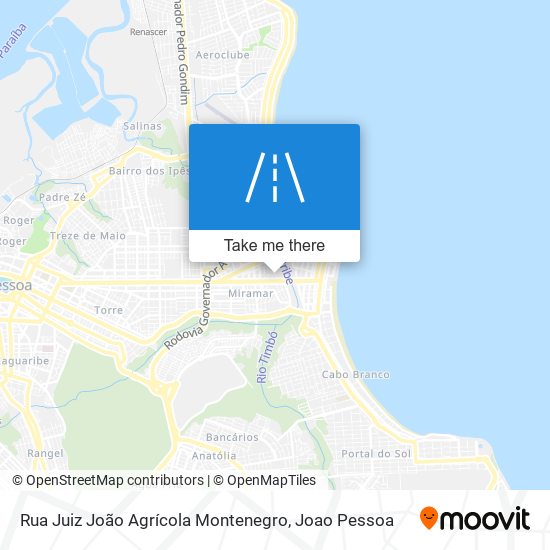 Mapa Rua Juiz João Agrícola Montenegro