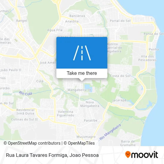 Rua Laura Tavares Formiga map