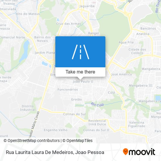 Mapa Rua Laurita Laura De Medeiros