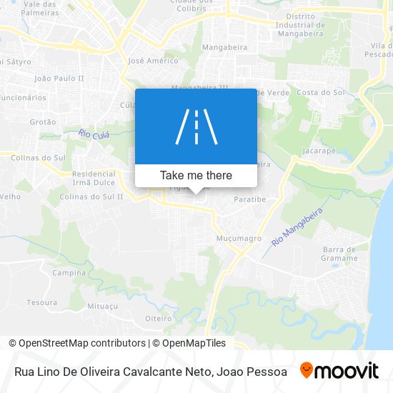 Mapa Rua Lino De Oliveira Cavalcante Neto