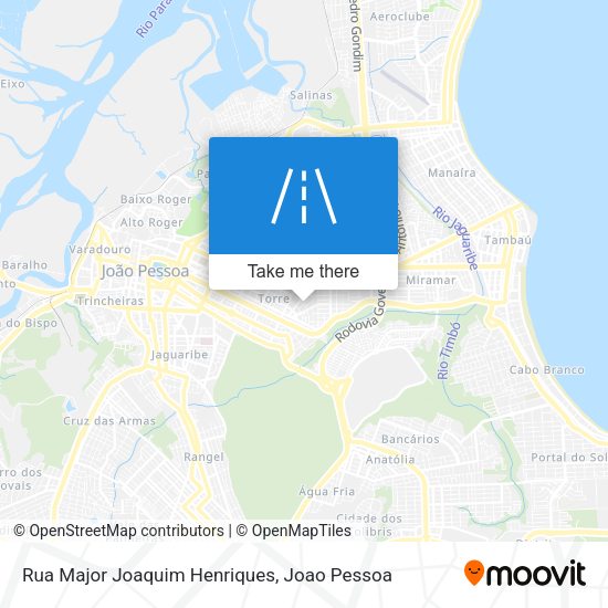 Rua Major Joaquim Henriques map