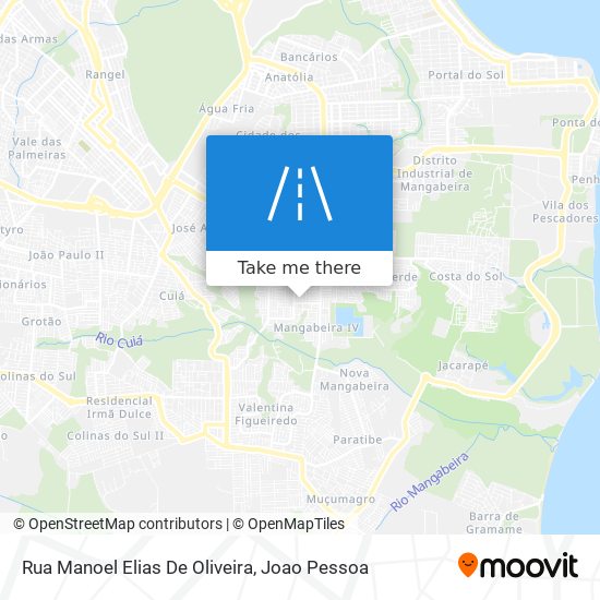 Mapa Rua Manoel Elias De Oliveira