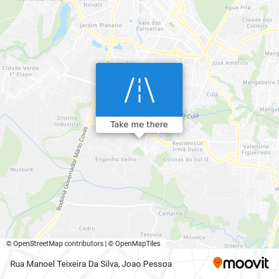 Mapa Rua Manoel Teixeira Da Silva