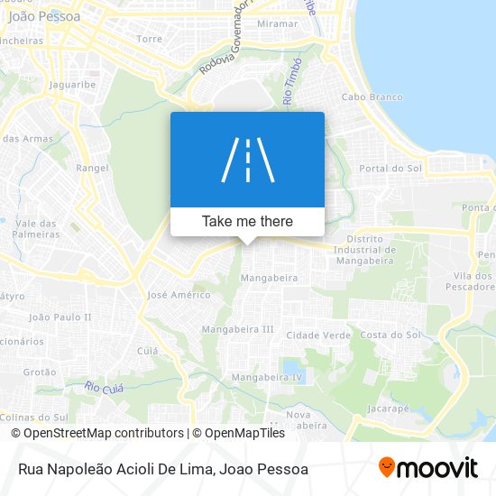Mapa Rua Napoleão Acioli De Lima