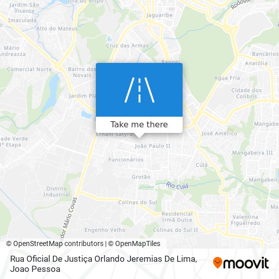 Mapa Rua Oficial De Justiça Orlando Jeremias De Lima