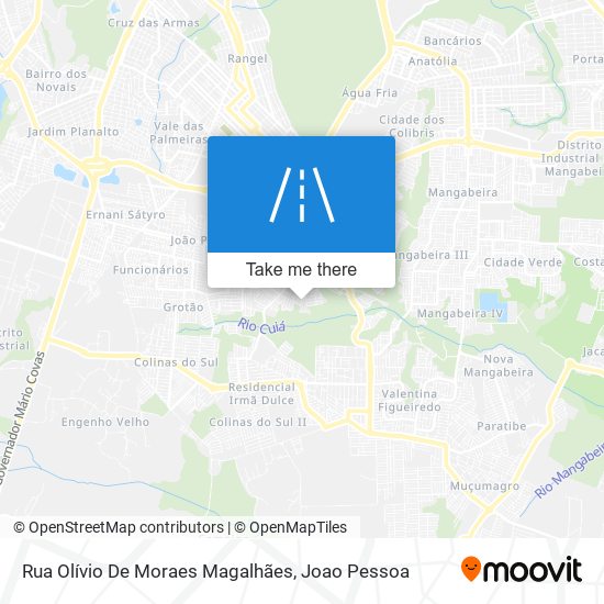 Mapa Rua Olívio De Moraes Magalhães