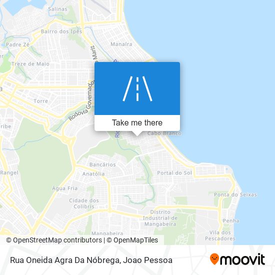 Mapa Rua Oneida Agra Da Nóbrega