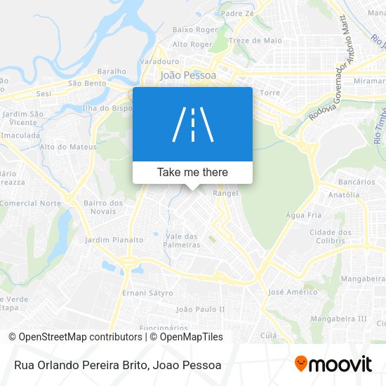Rua Orlando Pereira Brito map