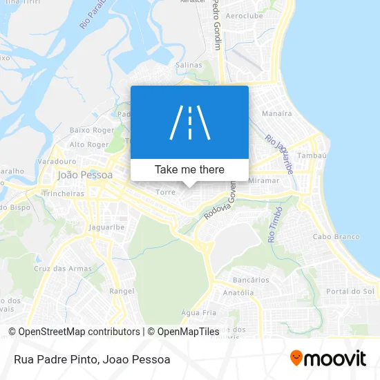 Rua Padre Pinto map