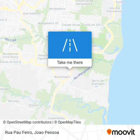 Rua Pau Ferro map
