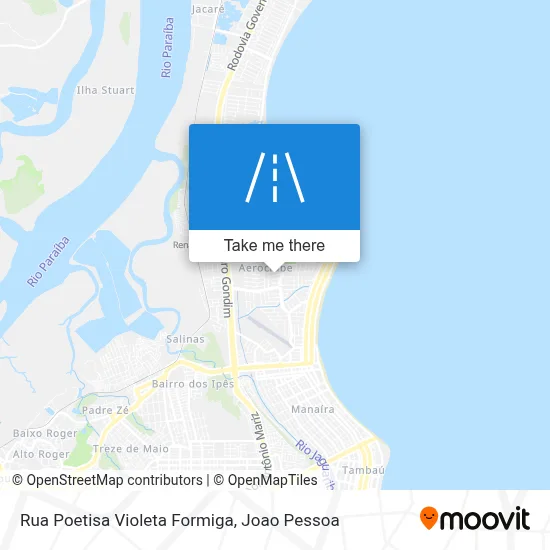 Rua Poetisa Violeta Formiga map