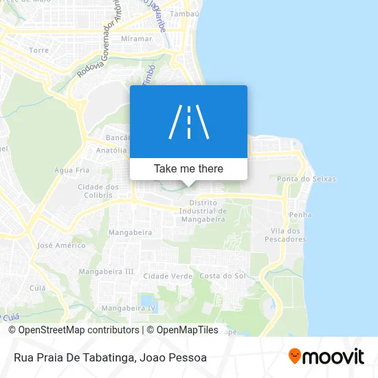 Rua Praia De Tabatinga map