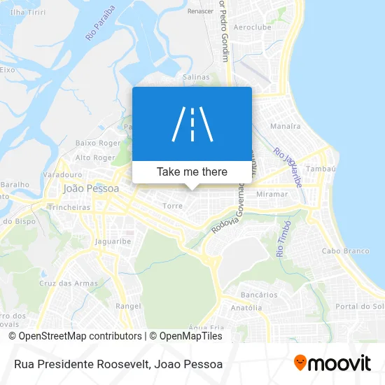 Rua Presidente Roosevelt map