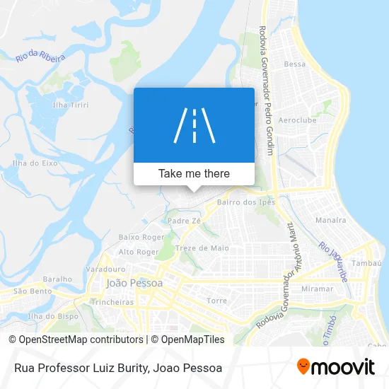 Rua Professor Luiz Burity map