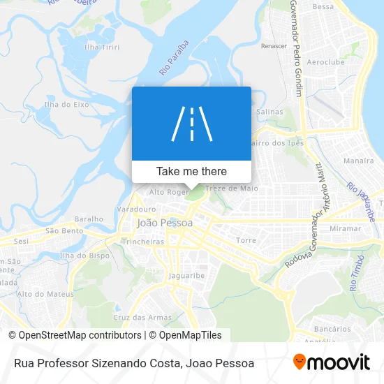 Rua Professor Sizenando Costa map
