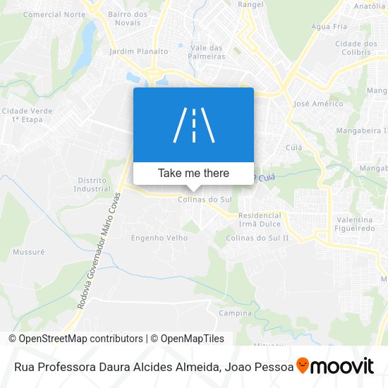 Rua Professora Daura Alcides Almeida map