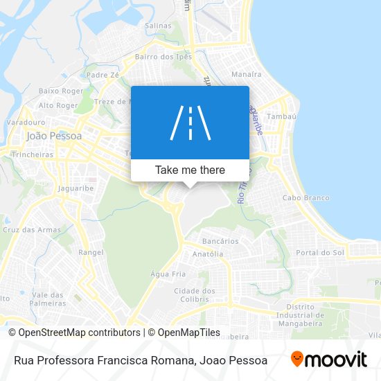Rua Professora Francisca Romana map