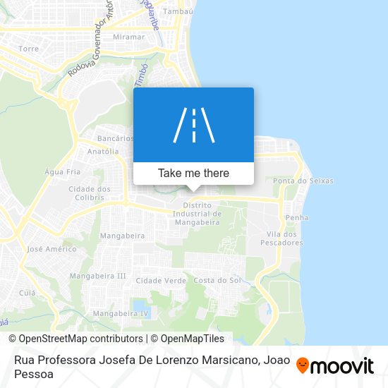 Rua Professora Josefa De Lorenzo Marsicano map