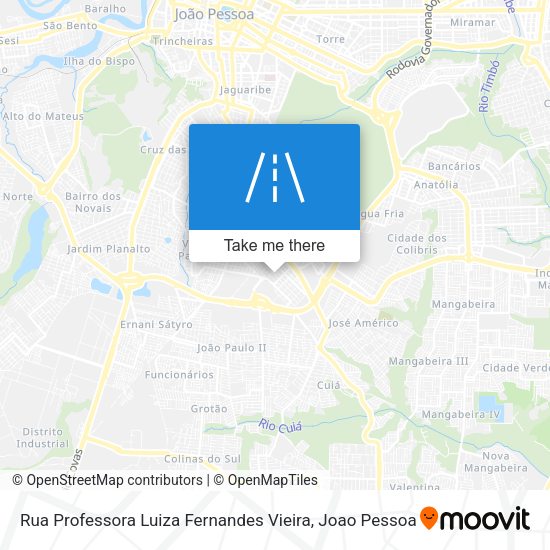 Rua Professora Luiza Fernandes Vieira map