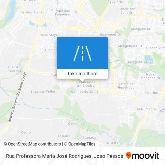 Rua Professora Maria José Rodrigues map